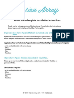 Instructions FCPX PDF