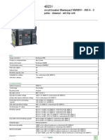 Product Datasheet: Circuit Breaker Masterpact NW08H1 - 800 A - 3 Poles - Drawout - W/o Trip Unit