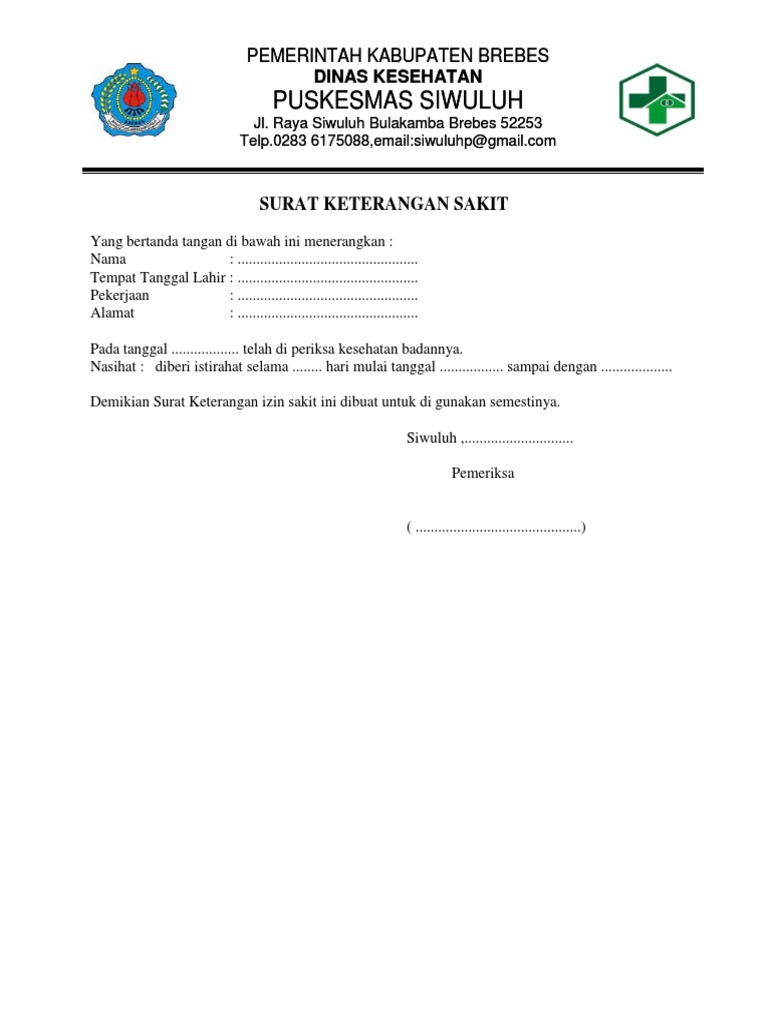 Surat Keterangan Sakit