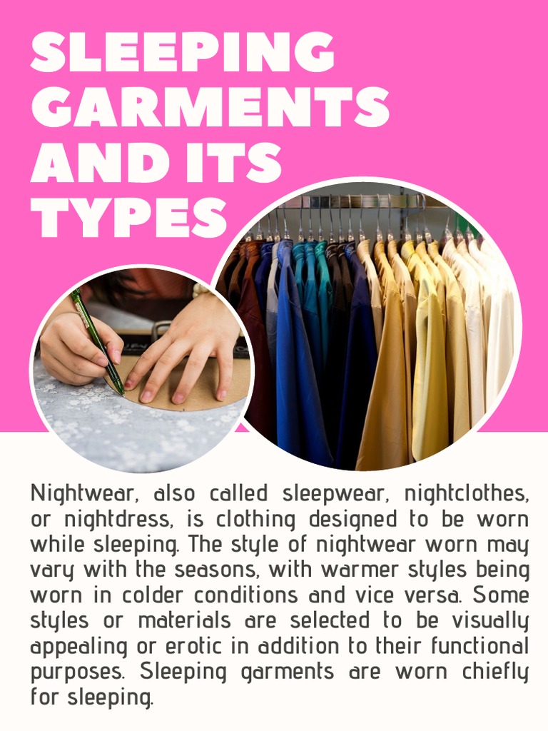 Sleeping Garments PDF Clothing Fashion