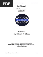 Fluid Mechanics Lab Manual