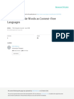 Binary Tree Code Words As Context-Free Languages: The Computer Journal June 1998