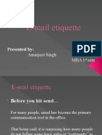 E Mail Etiquette