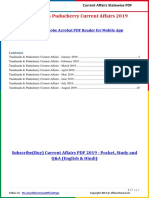 Tamilnadu & Puducherry Current Affairs 2019 by AffairsCloud