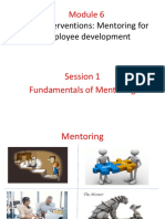 HRD Interventions: Mentoring For Employee Development: Session 1 Fundamentals of Mentoring