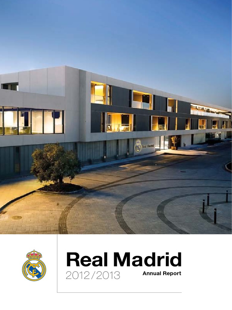 Real Madrid 2012 2013 Annual Report Pdf Fc Barcelona Sports Clubs