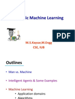 Symbolic Machine Learning: M.S.Kaysar, M.Engg Cse, Iub