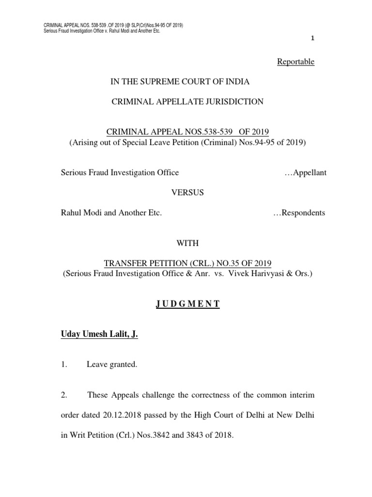 231 2019 Judgement 27 Mar 2019 Remand Detention Habeas Corpus