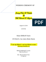 Jeremy Paul A. Caballes & Will Hannah D. Lazarte: "I Am My Beloved's and My Beloved Is Mine."