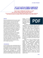 Optimisation of Cut-Outs in Fibre Composite Components Using Finite Element Methods