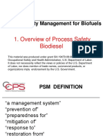 Process Safety Management For Biofuels