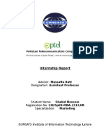 PTCL Internship Report Summary