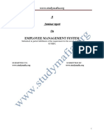 MBA EMPLOYEE MANAGEMENT SYSTEM Report PDF
