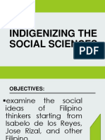 INDIGENIZING THE FILIPINO SOCIAL SCIENCES