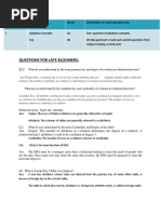 Questions For Late Bloomers:: CBSE Ques. No. Chapter / Topic Marks Distribution of Marks Question Wise