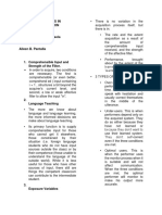 Causative Variables in Language Acquisition