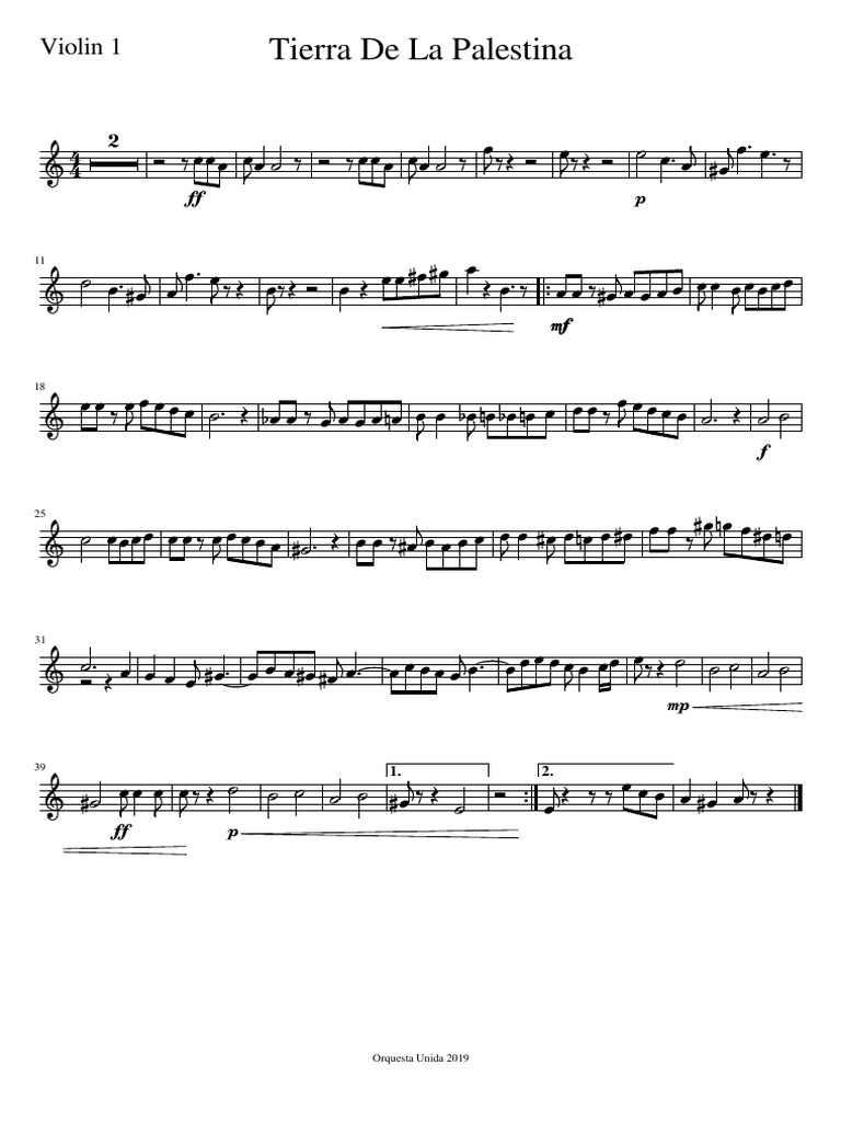 Letra y acordes del himno palestino | PDF | Música clásica | Ocio