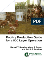 Poultry Production Guide For A 500 Layer Operation: Manuel V. Duguies, Victor T. Artero, and Jeff D. T. Barcinas