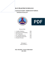 BIOLOGI - Pengaruh PH Dan Suhu Terhadap Kerja Enzim