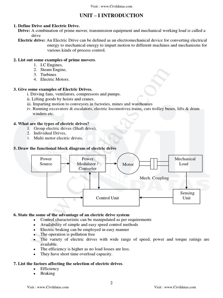 Functional Block Diagram of Electric Drive | PDF | Power Inverter ...