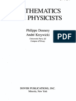 (Dover Books on Mathematics) Philippe Dennery, Andre Krzywicki - Mathematics for Physicists-Dover Publications (1996) (1)