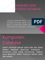 Manajemen Dan Administrasi Database