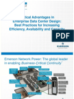 Critical Advantages in Enterprise Data Center Design: Best Practices For Increasing Efficiency, Availability and Capacity