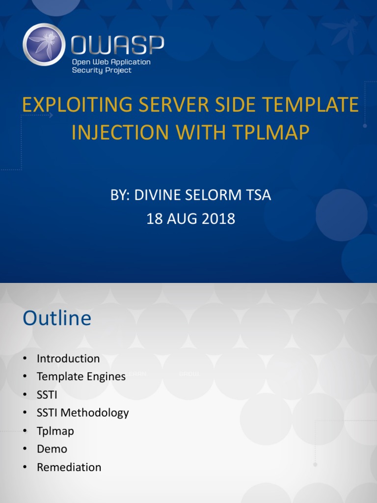 Exploiting SSTI with Tplmap Techniques | PDF | Computers