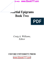 Epigramas Marciales Libro Dos Por Craig A. Williams, Editor