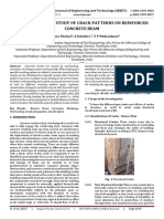 An Experimental Study of Crack Patterns On Reinforced Concrete Beam