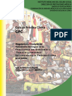 Diagnóstico y Principios Del Diagnóstico y Principios Del TRATAMIENTO DE FRACTURA TORACOLUMBARES PDF