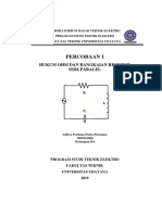 Laporan Pendahuluan Modul 1 Hukum Ohm Dan Rangkaian Seri Paralel