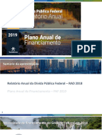 Tesouro Direto - Apresentação PAF 2019 e RAD 2018 