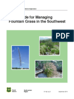 Field Guide For Managing Fountain Grass in The Southwest: United States Department of Agriculture