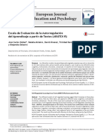 2015 Escala de Evaluación de La Autorregulación Del Aprendizaje A Partir de Textos ARATEX-R PDF