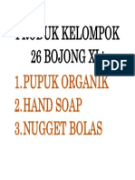 Produk Kelompok 26 Bojong Xi