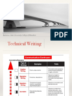 Technical Writing: Bukidnon State University-College of Education