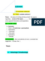 Essay Formats: Introduction (55) - (1) Re Phrased Statement