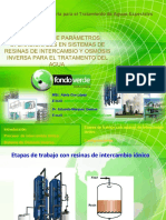 Evaluacion de Parametros Operacionales en Sistemas de Resinas de Intercambio y Osmosis Inversa