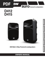 400 Watt 2-Way Powered Loudspeakers