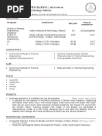 Resume - Template Iitm Internship