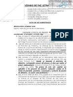 Corte Superior de Justicia Loreto declara no competencia en caso de cambio en forma de prestar alimentos