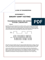 Binary Shift Keying: College of Engineering