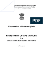 Expression of Interest (Eoi) : Unique Identification Authority of India (Uidai) Planning Commission, Government of India