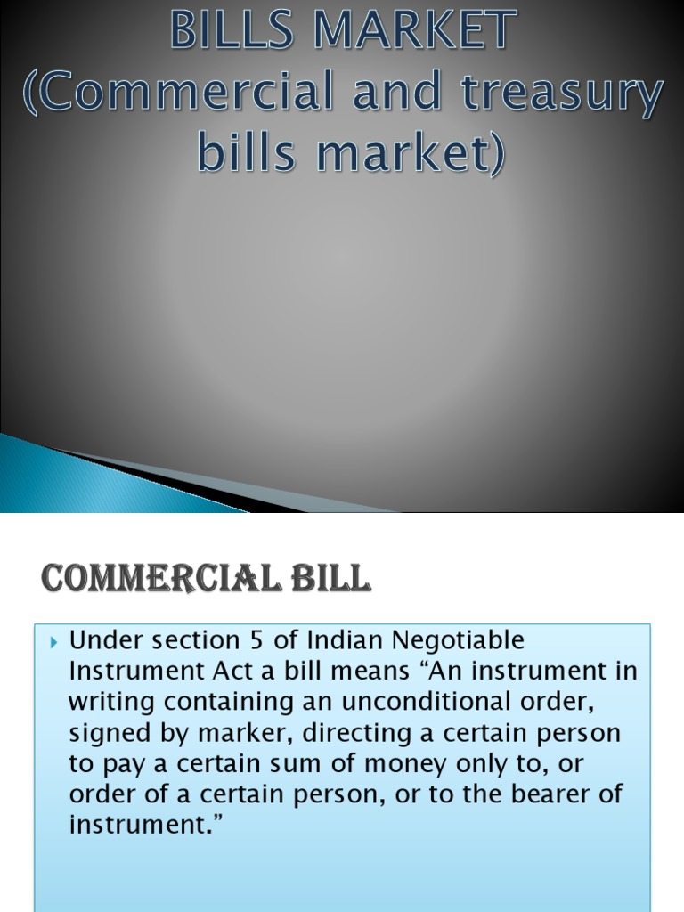Bills Market | PDF | Negotiable Instrument | United States Treasury ...