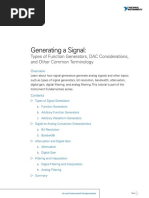 Generating A Signal:: Types of Function Generators, DAC Considerations, and Other Common Terminology