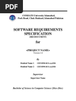 Software Requirement Specification-Template