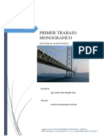 Primer Trabajo Monografico: Resistencia de Materiales