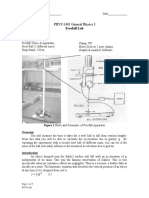PHYS 1401 General Physics I: Freefall Lab
