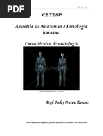 Apostila Anatomia e Fisiologia Humana - Curso de Radiologia